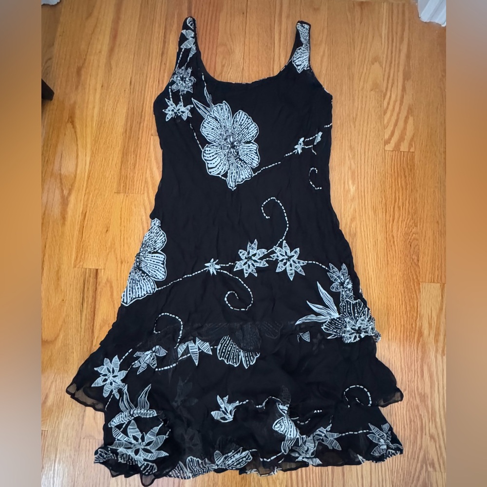 Eva Blue Petite Mini Dress